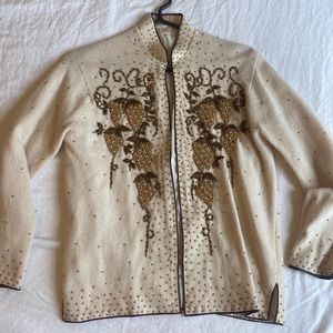 Vintage European beaded sweater